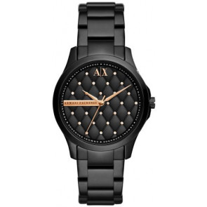 Horlogeband Armani Exchange AX5229 Staal Zwart 18mm