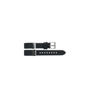 Armani horlogeband AX-5303 Leder Zwart 16mm