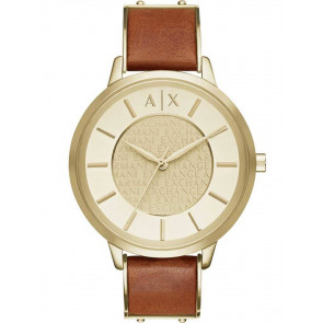 Horlogeband Armani Exchange AX5314 Leder Cognac 16mm