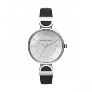 Horlogeband AX5323 Leder Zwart 15mm