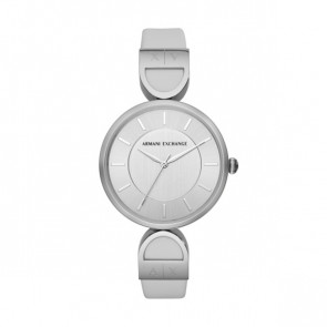 Horlogeband AX5325 Leder Wit 15mm