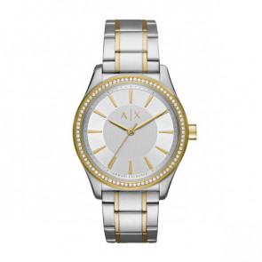Horlogeband Armani Exchange AX5446 Roestvrij staal (RVS) Bi-Color 18mm