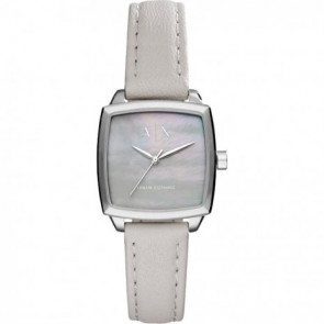 Horlogeband Armani Exchange AX5450 Leder Grijs 16mm