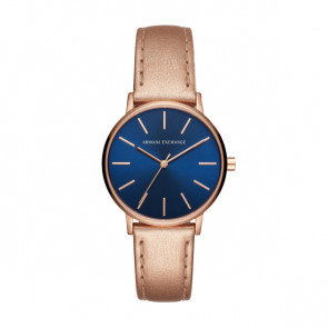 Horlogeband Armani Exchange AX5547 Leder Rosé 18mm