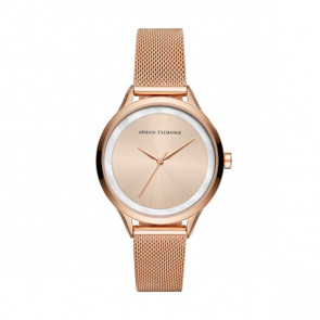 Horlogeband Armani Exchange AX5602 Staal Rosé 16mm