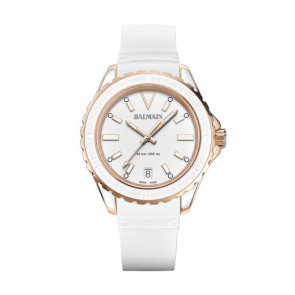 Horlogeband Balmain B43362225 / 1732651 Rubber Wit 18mm