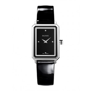 Horlogeband Balmain B43913266 / 1732665 Leder Zwart 16mm