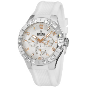 Horlogeband Festina F16559-8 Rubber Wit