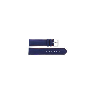 Horlogeband Tag Heuer CAZ101N / BC0933 Leder Blauw 21.5mm