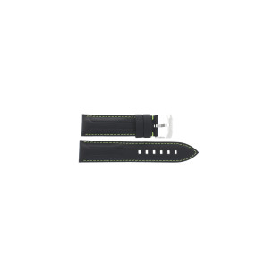 Horlogeband Tag Heuer CAZ101P / BC0937 Leder Zwart 21.5mm