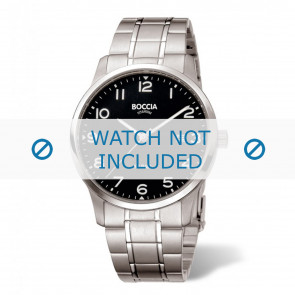 Boccia horlogeband 3596-01 Titanium Zilver 23mm
