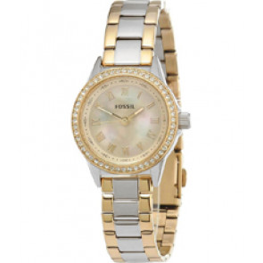 Horlogeband Fossil BQ1099 Staal Bi-Color 12mm