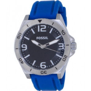 Horlogeband Fossil BQ1172 Silicoon Blauw 22mm