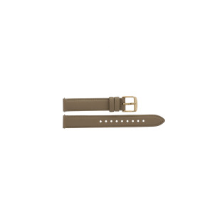 Horlogeband Fossil BQ1576 Leder Beige 14mm