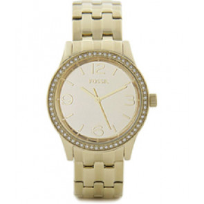 Horlogeband Fossil BQ1670 Roestvrij staal (RVS) Doublé 18mm