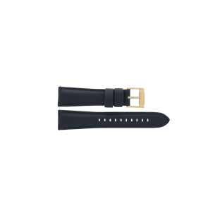 Horlogeband Fossil BQ1735 Leder Blauw 22mm