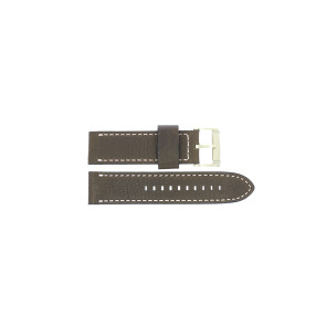 Horlogeband Fossil BQ2032 Leder Bruin 24mm