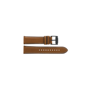 Horlogeband Fossil BQ2049 Leder Bruin 22mm