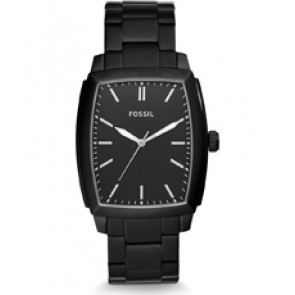 Horlogeband Fossil BQ2300 Roestvrij staal (RVS) Zwart 20mm