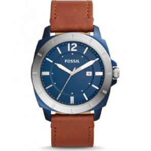 Horlogeband Fossil BQ2323 Leder Bruin 24mm