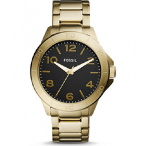 Horlogeband Fossil BQ2332 Roestvrij staal (RVS) Doublé 22mm