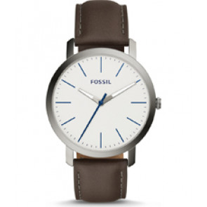 Horlogeband Fossil BQ2349 Leder Donkerbruin 22mm