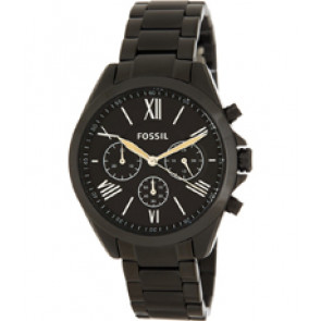 Horlogeband Fossil BQ3032 Roestvrij staal (RVS) Zwart 18mm
