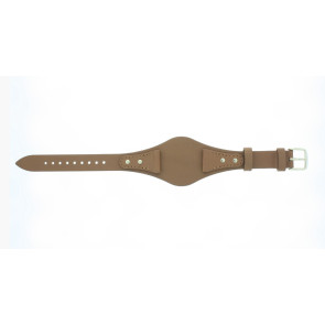 Horlogeband Fossil BQ3064 Onderliggend Leder Bruin 18mm