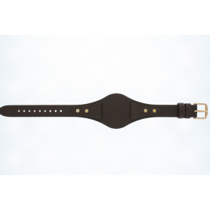 Horlogeband Fossil BQ3065 Onderliggend Leder Bruin 18mm