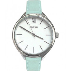 Horlogeband Fossil BQ3080 Leder Groen 14mm