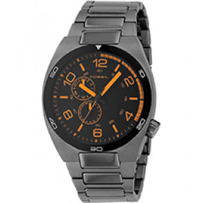 Horlogeband Fossil BQ9351 Roestvrij staal (RVS) Antracietgrijs 22mm