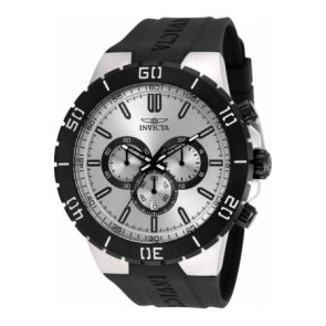 Horlogeband Invicta 19196.01 Rubber Zwart