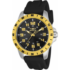 Horlogeband Invicta 21840 Rubber Zwart