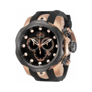 Invicta horlogeband 0361 Reserve Silicoon Zwart 26mm