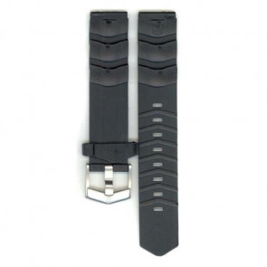 Horlogeband Tag Heuer CA1214 / BT0700 Rubber Zwart 18mm