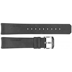 Horlogeband Tag Heuer WK111A/0 / BT0702 Rubber Zwart 20mm