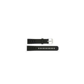 Horlogeband Tag Heuer BT0711 / BT0707 / WAC1210 / WAC1211 Rubber Zwart 17mm