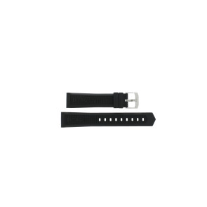 Horlogeband Tag Heuer WAH1010 / CAH1012 / BT0717 Rubber Zwart 22mm