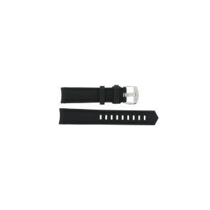 Horlogeband Tag Heuer WAY111A / WAY111Z / BT0722 Rubber Zwart 20.5mm