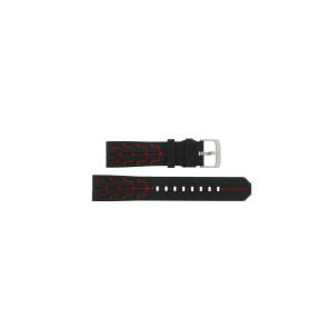 Horlogeband Tag Heuer CAZ1019 / CAZ101AA / WAZ1014 / CAZ101J / BT0728 Rubber Zwart 21mm