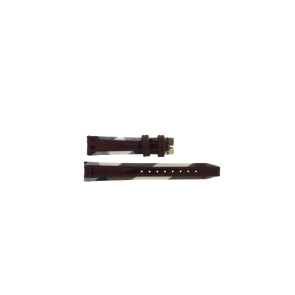 Horlogeband Burberry BU1397 Leder Multicolor 16mm