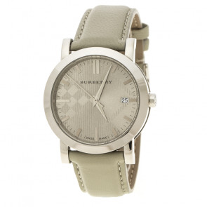 Horlogeband Burberry BU1754 (Antima 31044) Leder Grijs