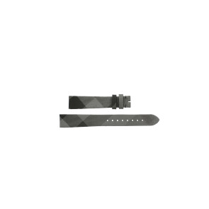 Horlogeband Burberry BU1873 Leder/Kunststof Bi-Color 16mm