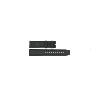 Horlogeband Burberry BU2306 Leder Zwart 22mm