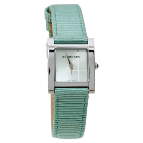 Horlogeband Burberry BU4308 Leder Groen