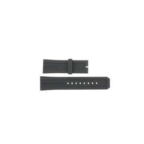Horlogeband Burberry BU7713 Rubber Grijs 24mm
