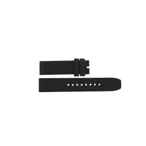 Horlogeband Burberry BU7805 / BU7808 Leder Zwart 22mm
