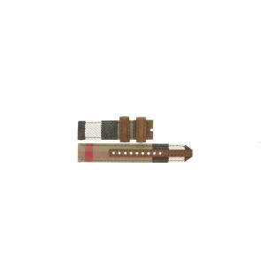 Horlogeband Burberry BU7820 Leder Multicolor 20mm