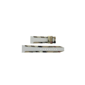 Horlogeband Burberry BU9015 / Antima 31354 Kunststof/Plastic Wit