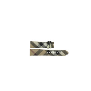 Horlogeband Burberry BU9025 / BU9026 Leder Multicolor 20mm